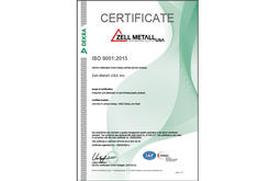 Zell-Metall USA ISO Certification