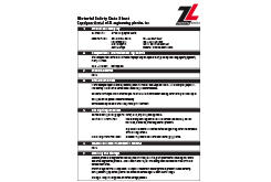 Acetal Copolymer MSDS Data Sheet (ZL® 900C Series)